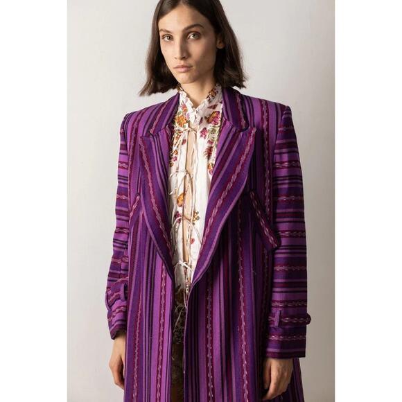 Alix of Bohemia Haze Guate Coat Purple - Picture 2 of 11